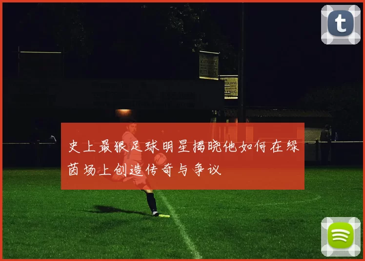 史上最狠足球明星揭晓他如何在绿茵场上创造传奇与争议