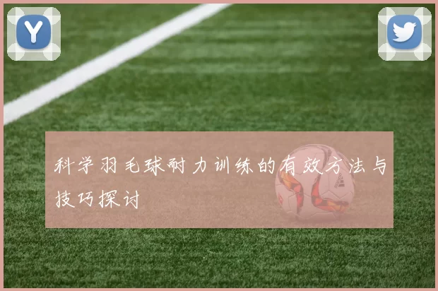 科学羽毛球耐力训练的有效方法与技巧探讨